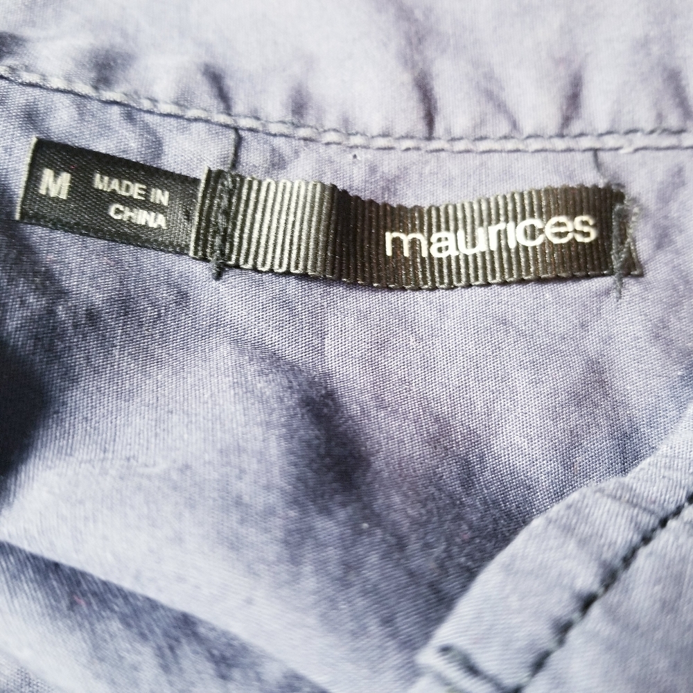 MAURICES BLUE UTILITY JACKET SIZE MEDIUM - Picture 3 of 14
